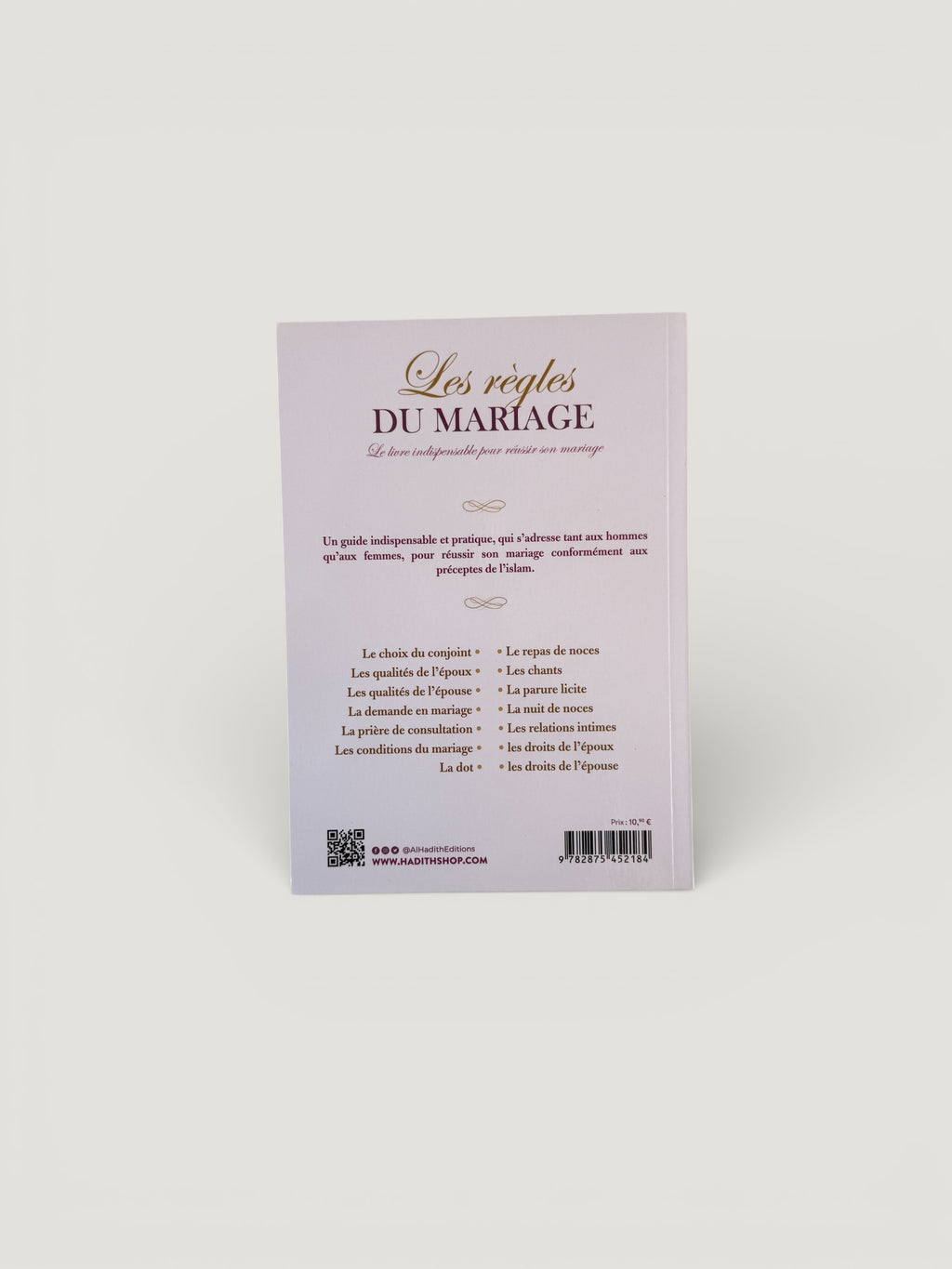 Les règles du mariage